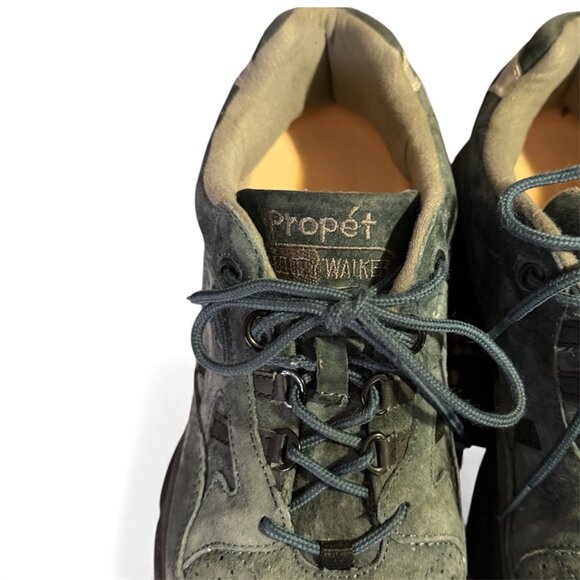 Propet Stability Walker M2034 Men's US 11.5 B Blue Suede Leather Walking Shoes - Picture 3 of 9